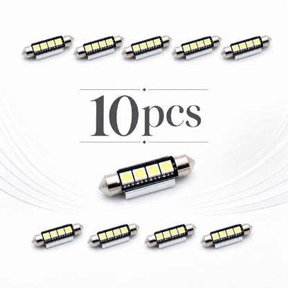 Pachet 10 Leduri auto sofit 39mm 3W can-bus Carguard