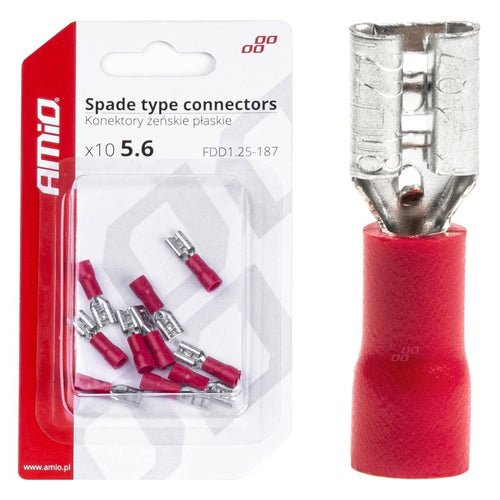 Papuc electric mama 5,6mm 0,5-1,5mm2 10A 10 buc