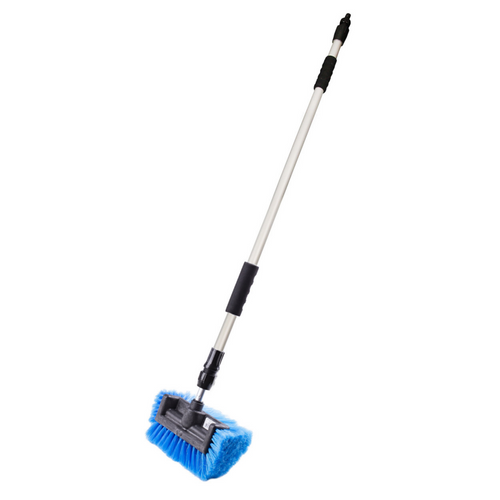 Perie auto cu racord de apa, mana telescopica max 158 cm