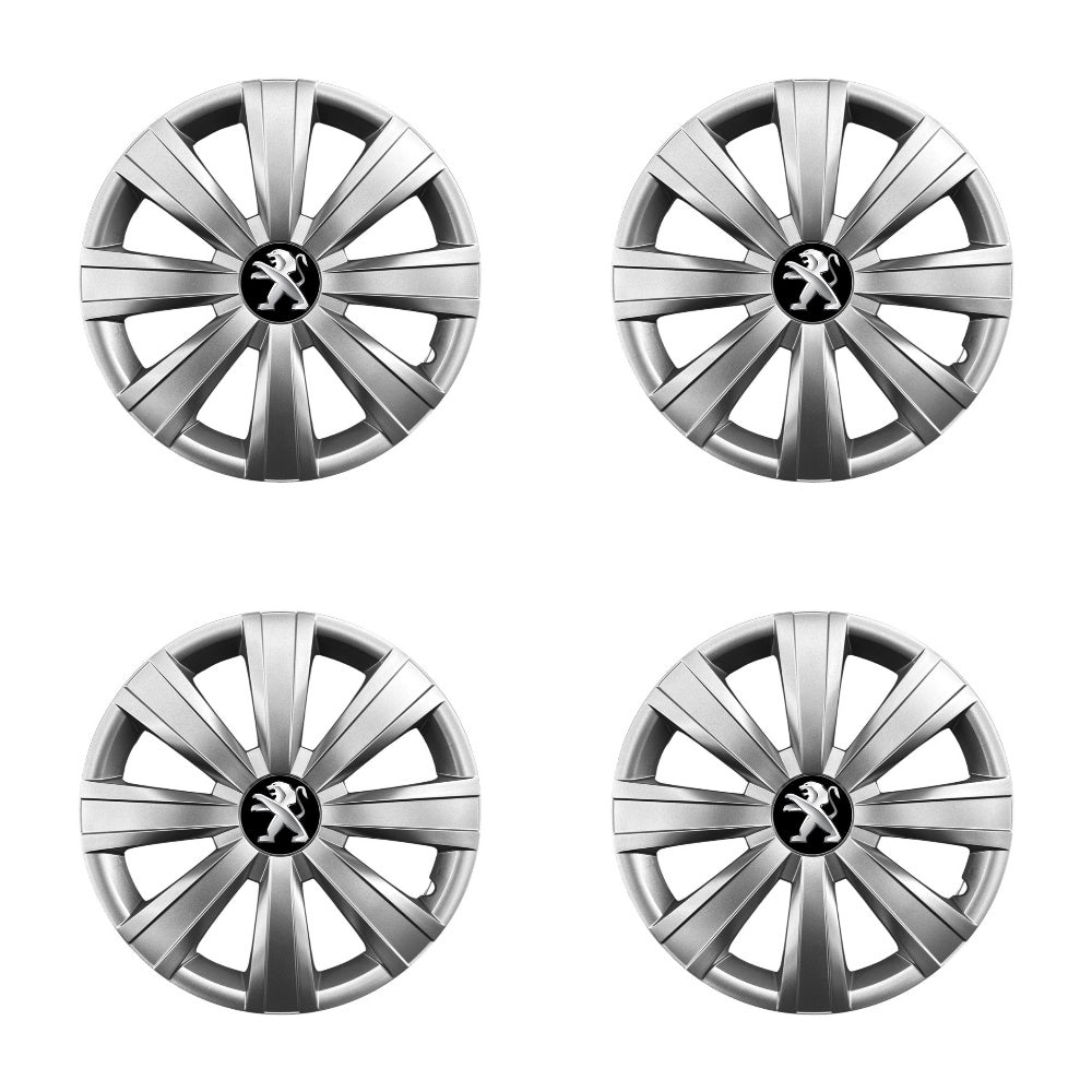 Set 4 capace roti 15 inchi (R15) compatibile Peugeot, Model - 328
