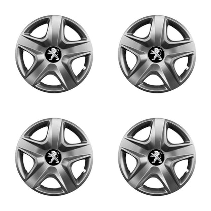 Set 4 capace roti potrivite jantelor de 15 inch compatibile PEUGEOT 106, 107, 206, 207, 306, 307, 308, 406, 407, EXPERT, PARTNER, 3008, Model -340