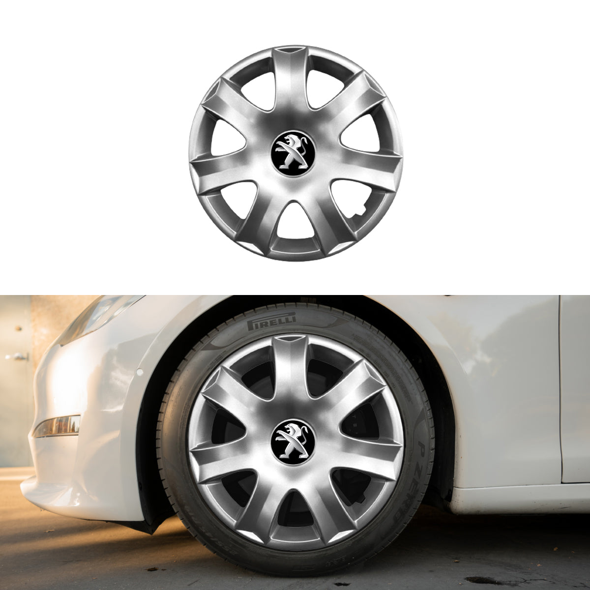 Set 4 capace roti potrivite jantelor de 15 inch compatibile gama PEUGEOT model - 326