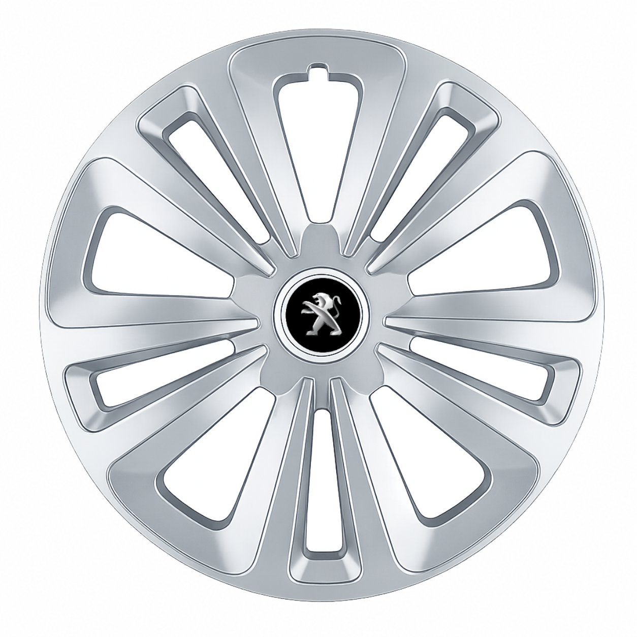 Set 4 Capace Roti Terra Gri R16, pentru Peugeot