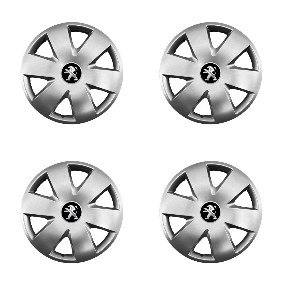 Set 4 capace roti 16 inchi (R16) compatibile PEUGEOT 106, 107, 206, 207, 306, 307, 308, 406, 407, EXPERT, PARTNER, 3008, Model -417