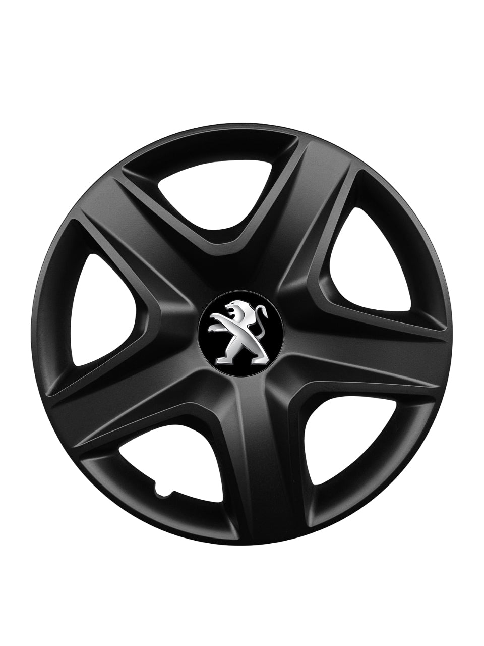Set 4 capace roti potrivite jantelor de 16 inch compatibile PEUGEOT, Model 418 Black