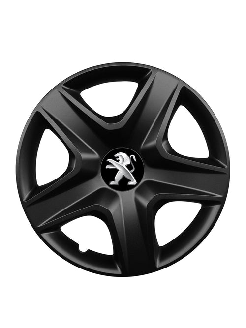 Set 4 capace roti potrivite jantelor de 16 inch compatibile PEUGEOT, Model 418 Black