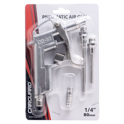 Pistol pneumatic de suflat aer cu duze interschimbabile, 1/4", 16/50/80 mm Carguard