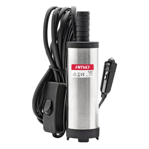 Pompa electrica motorina 12V submersibila diametru 38 mm cu priza bricheta