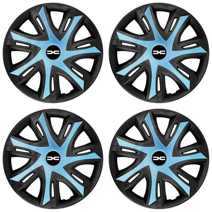 Set 4 capace roti power bicolor azur R14 Compatibil Cu Dacia Nou