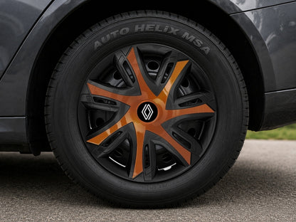 Set 4 capace roti Power bicolor cooper R15 Compatibil Cu Renault Nou