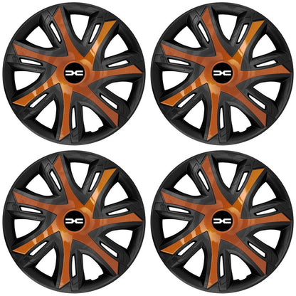 Set 4 capace roti Power bicolor cooper R16 Compatibil Cu Dacia Nou