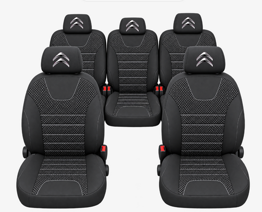 Huse Scaune Auto Individuale 5 locuri, universale, compatibile cu Citroën Grand C4 Picasso