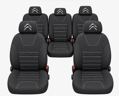 Huse Scaune Auto Individuale 5 locuri, universale, compatibile cu Citroën Berlingo