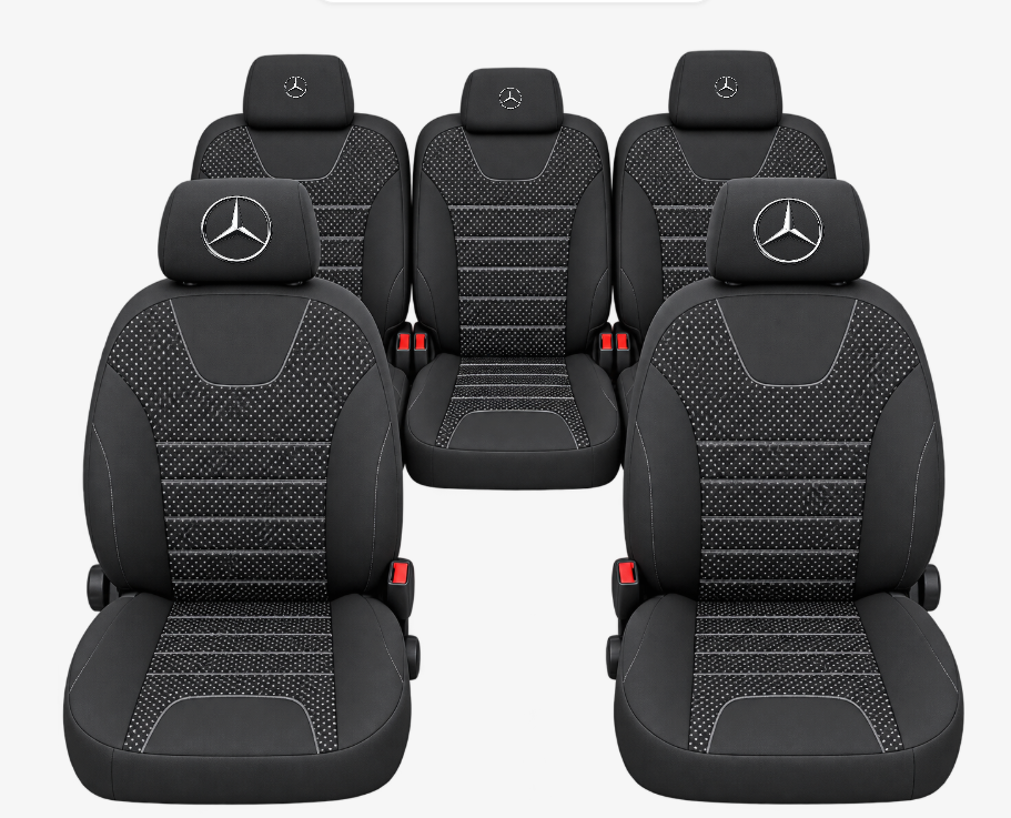 Huse Scaune Auto Individuale 5 locuri, universale, compatibile cu Mercedes Viano