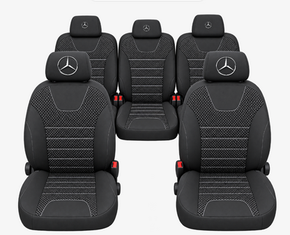 Huse Scaune Auto Individuale 5 locuri, universale, compatibile cu Mercedes Viano