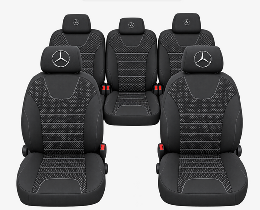 Huse Scaune Auto Individuale 5 locuri, universale, compatibile cu Mercedes Viano