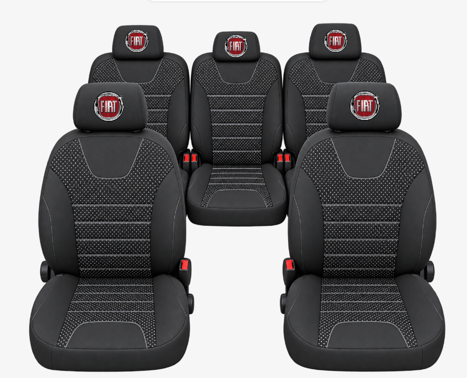 Huse Scaune Auto Individuale 5 locuri, universale, compatibile cu Fiat Doblo