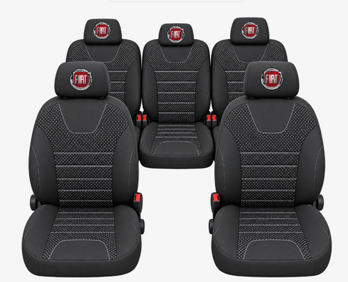 Huse Scaune Auto Individuale 5 locuri, universale, compatibile cu Fiat Doblo