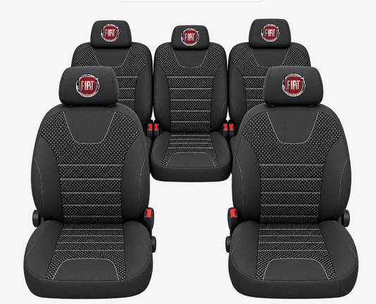 Huse Scaune Auto Individuale 5 locuri, universale, compatibile cu Fiat Doblo