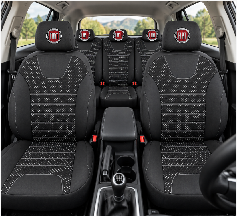 Huse Scaune Auto Individuale 5 locuri, universale, compatibile cu Fiat Doblo