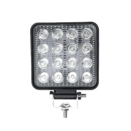Proiector Auto 16 LED -uri, Offroad 48W 12V-24V, Patrat