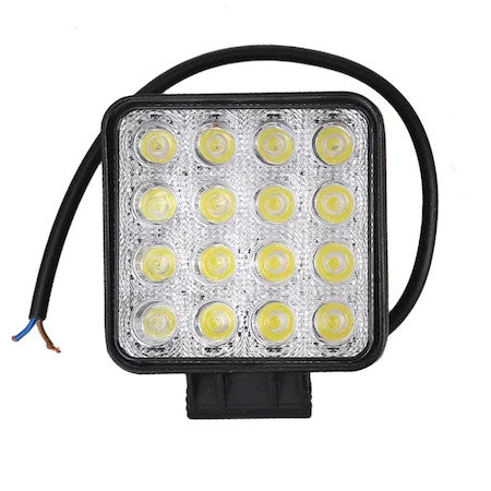 Proiector Auto 16 LED -uri, Offroad 48W 12V-24V, Patrat