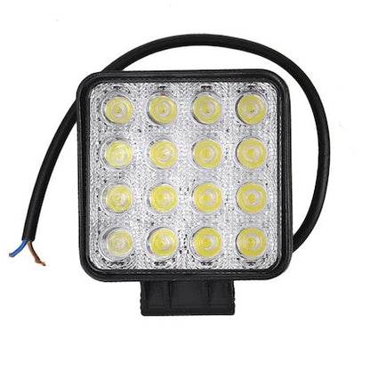 Proiector Auto 16 LED -uri, Offroad 48W 12V-24V, Patrat