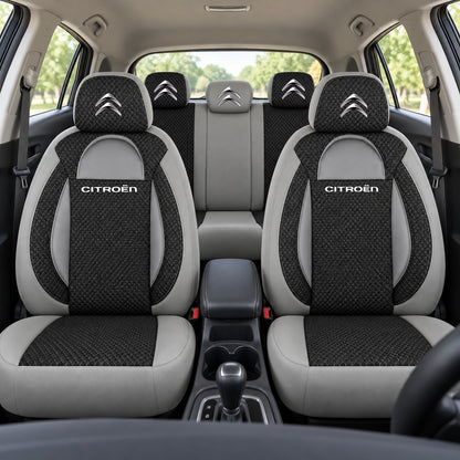 Set huse scaune Racing gri cu negru cu logo Citroen