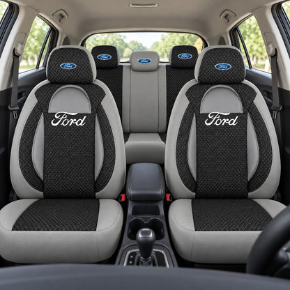 Set huse scaune Racing gri cu negru cu logo Ford
