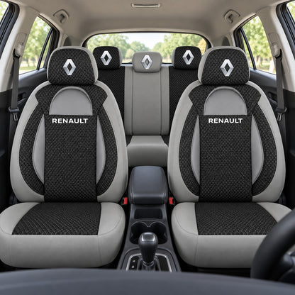 Set huse scaune Racing gri cu negru cu logo Renault