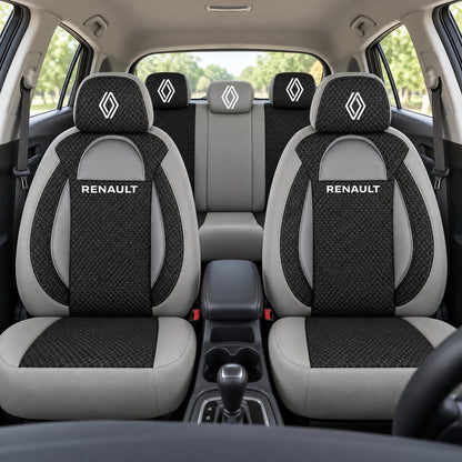 Set huse scaune Racing gri cu negru cu logo Renault Nou