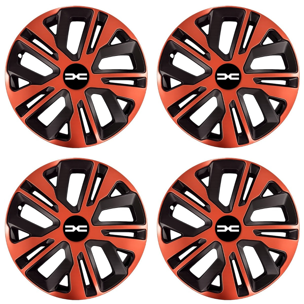 Set 4 Capace Roti 14 inch (R14), Raven Cupru-Negru Compatibil Cu Dacia Nou