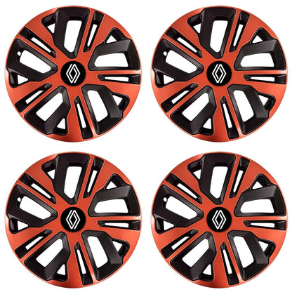 Set 4 Capace Roti 14 inch (R14), Raven Cupru-Negru Compatibil Cu Renault Nou