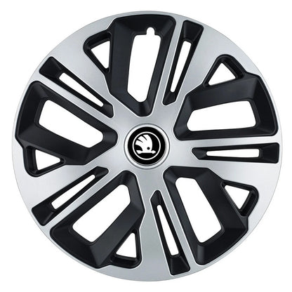 Set 4 Capace Roti 14 inchi (R14) Raven Gri-Negru, Compatibile Cu Skoda Nou