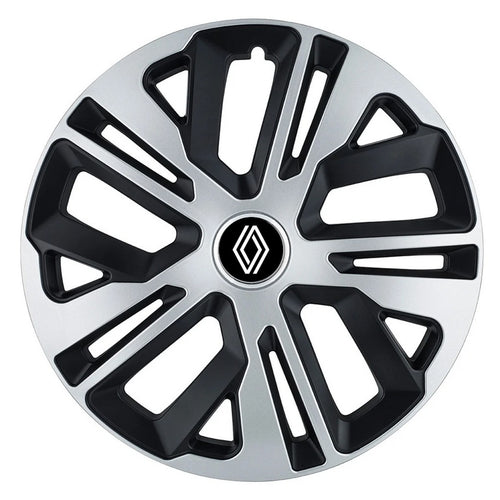 Set 4 Capace Roti 16 inchi (R16) Raven Gri-Negru, Compatibile Cu Renault Nou