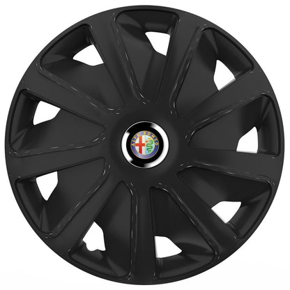 Set 4 capace roti 16 inchi (R16) compatibile ALFA ROMEO, Model Van Negru