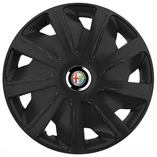 Set 4 capace roti 16 inchi (R16) compatibile ALFA ROMEO, Model Van Negru