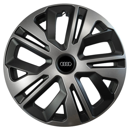 Set 4 capace roti 16 inchi (R16) compatibile AUDI, Model Raven Grafit