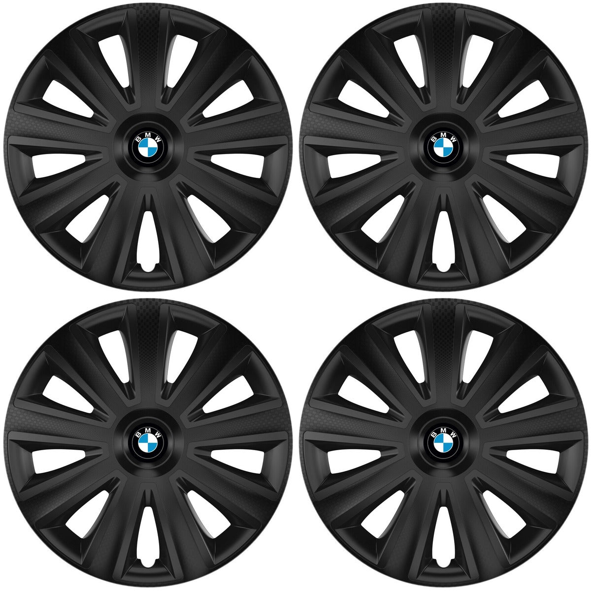 Set 4 capace roti 14 inchi (R14) compatibile BMW, Model Aviator Negru
