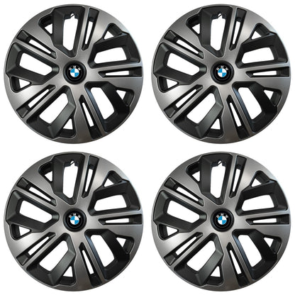Set 4 capace roti 15 inchi (R15) compatibile BMW, Model Raven Grafit