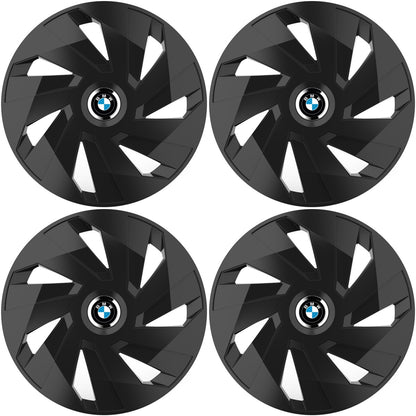Set 4 capace roti 15 inchi (R15) compatibile BMW, Model Vector Negru