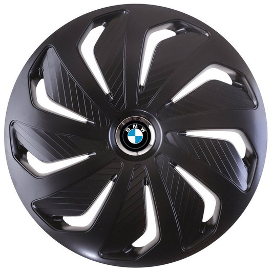 Set 4 capace roti 16 inchi (R16) compatibile BMW, Model Wind Negru