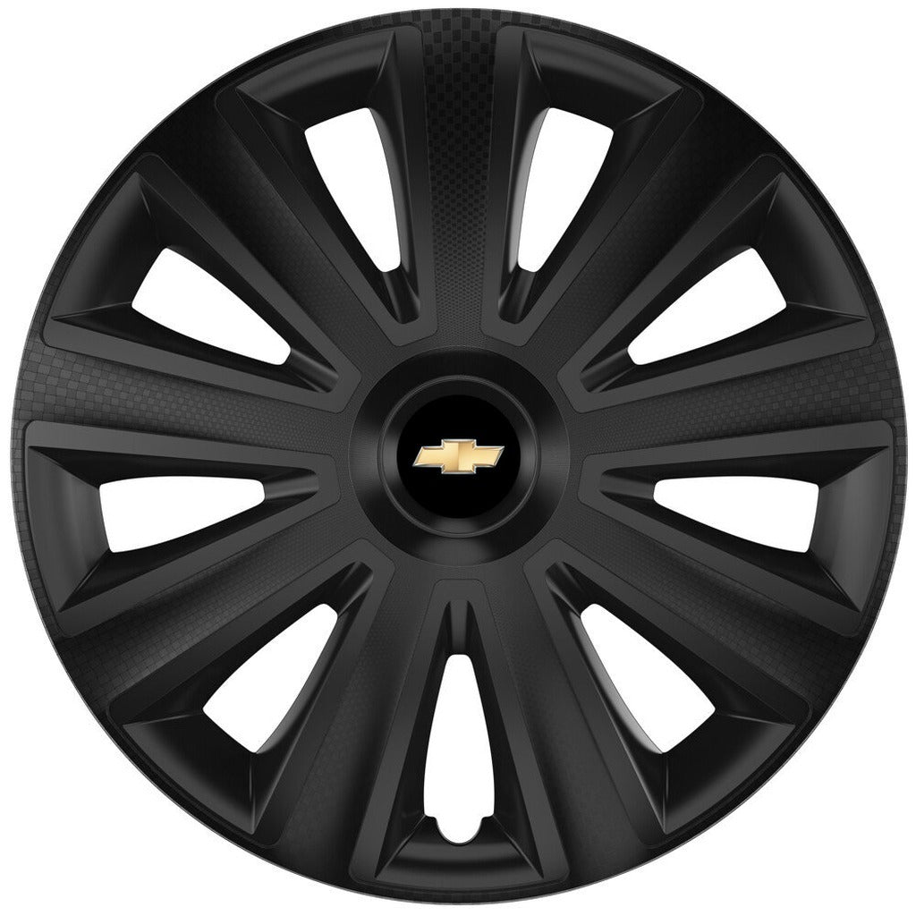 Set 4 capace roti 14 inchi (R14) compatibile CHEVROLET, Model Aviator Negru