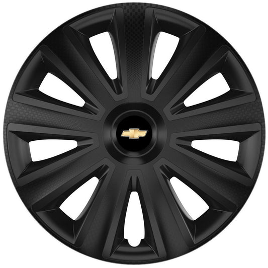 Set 4 capace roti 16 inchi (R16) compatibile CHEVROLET, Model Aviator Negru