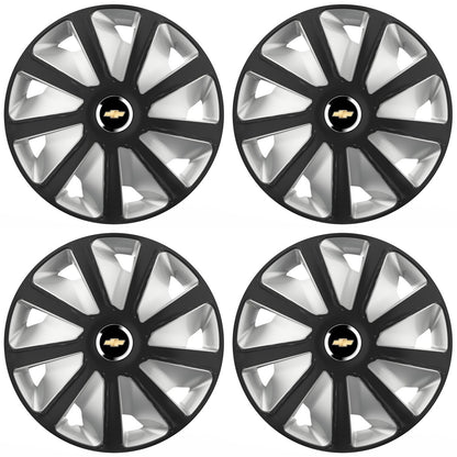Set 4 capace roti 16 inchi (R16) compatibile CHEVROLET, Model Van Negru-Gri