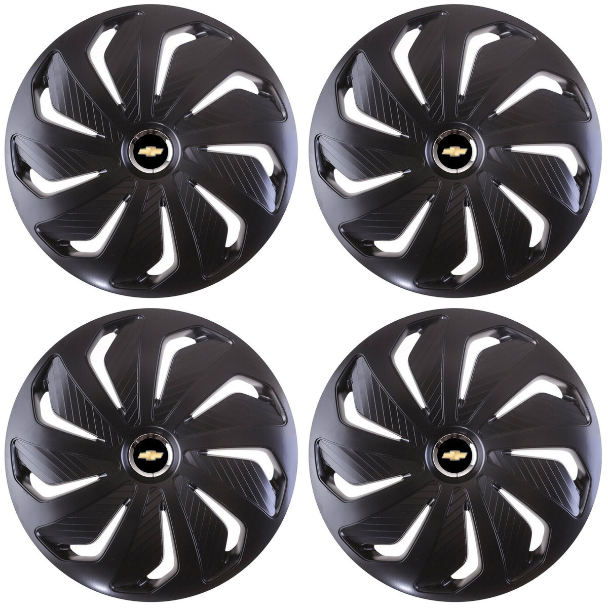 Set 4 capace roti 16 inchi (R16) compatibile CHEVROLET, Model Wind Negru