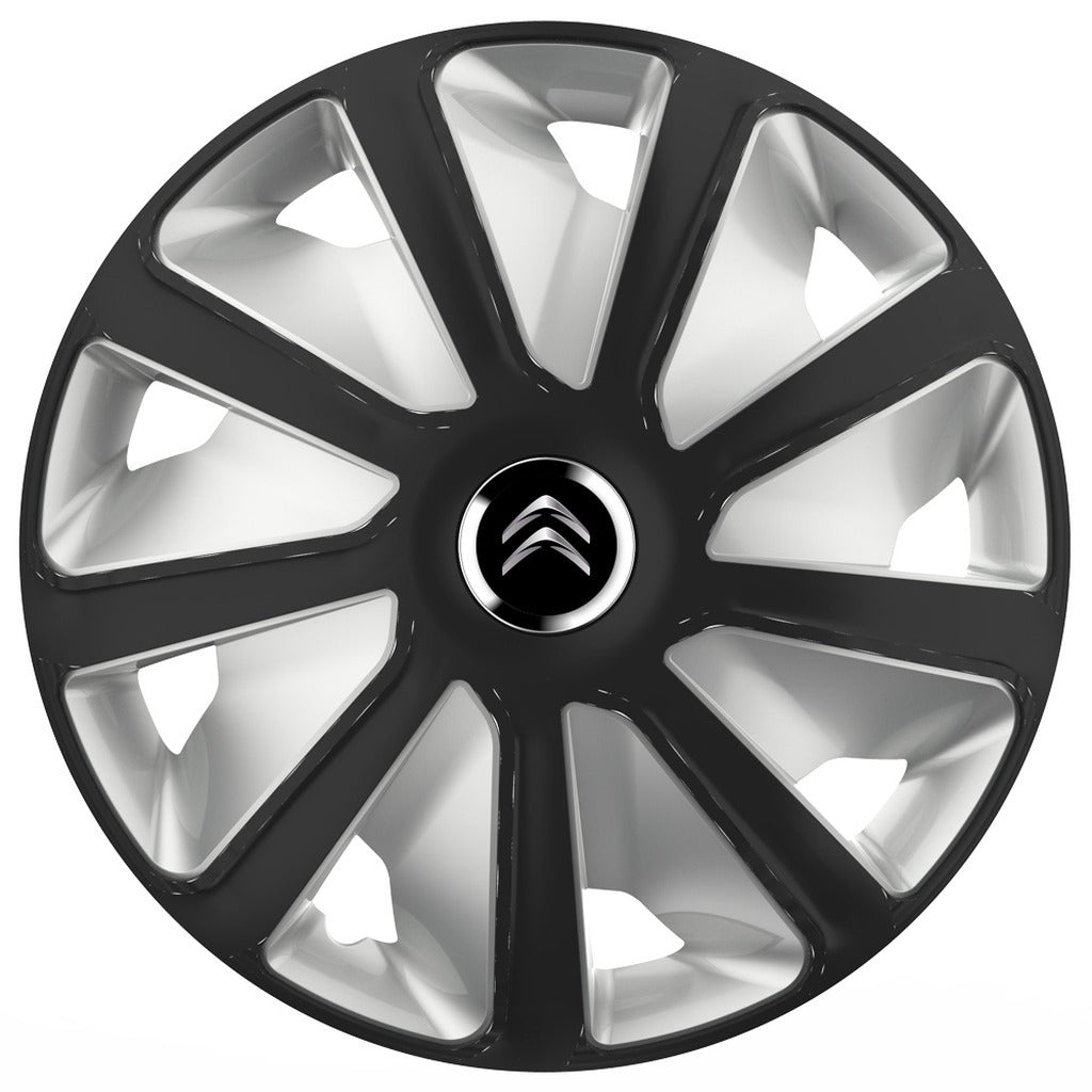 Set 4 capace roti 16 inchi (R16) compatibile CITROEN, Model Van Negru-Gri