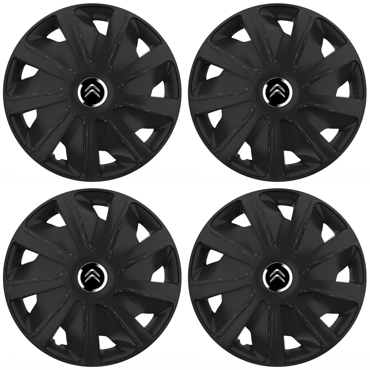Set 4 capace roti 16 inchi (R16) compatibile CITROEN, Model Van Negru