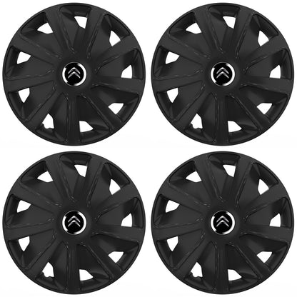 Set 4 capace roti 16 inchi (R16) compatibile CITROEN, Model Van Negru