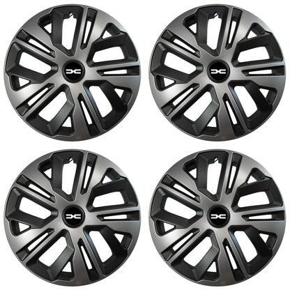 Set 4 capace roti 16 inchi (R16) compatibile DACIA, Model Raven Grafit